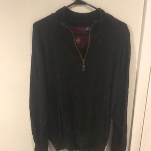 Merino Wool Mens Sweater Quarter Zip